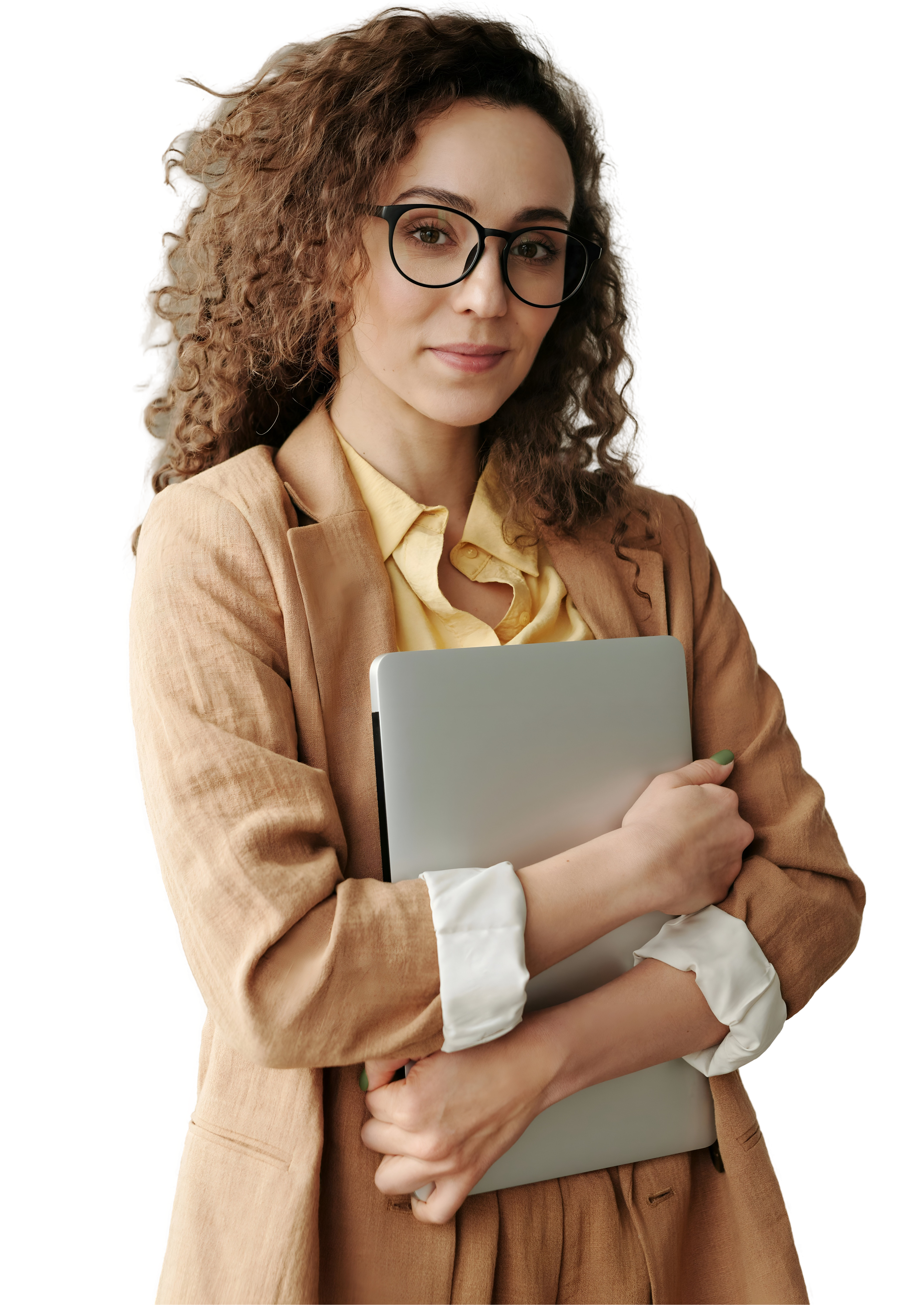 Professional with laptop